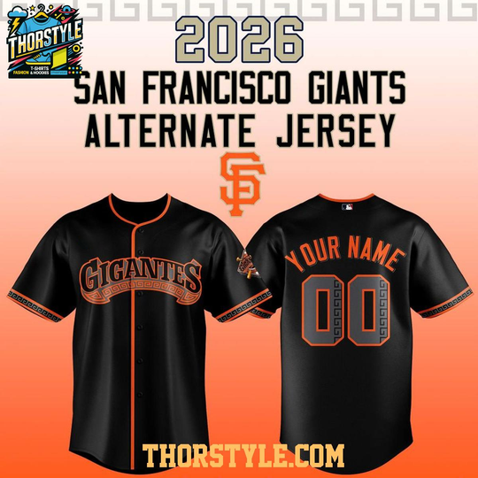 San Francisco Giants Los Gigantes 2026 Personalized Baseball Jersey
