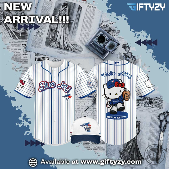 Discover Mlb Hello Kitty Toronto Blue Jays 2026 Fan Baseball Jersey Shirt