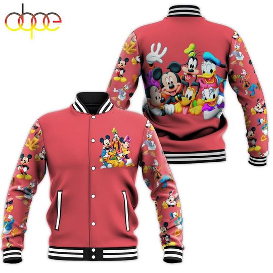 Mickey Mouse And Friends Comics Disney Baseball Jacket