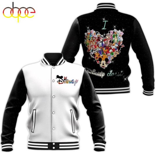 Discover Mickey Mouse I Love Disney Baseball Jacket