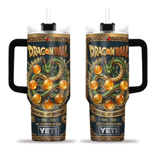 Dragon Ball 40Th Anniversary 1986 2026 Yeti 40Oz Tumbler