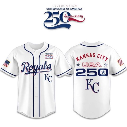 Discover Royals America 250th Anniversary 2026 Baseball Jersey