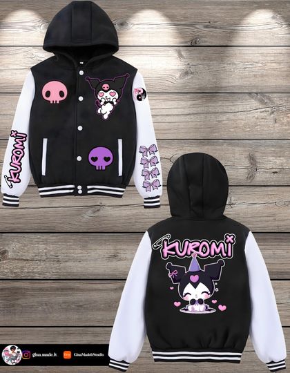 Kuromi Varsity Hoodie Jacket  Cute, Comfy & Totally Cool!
