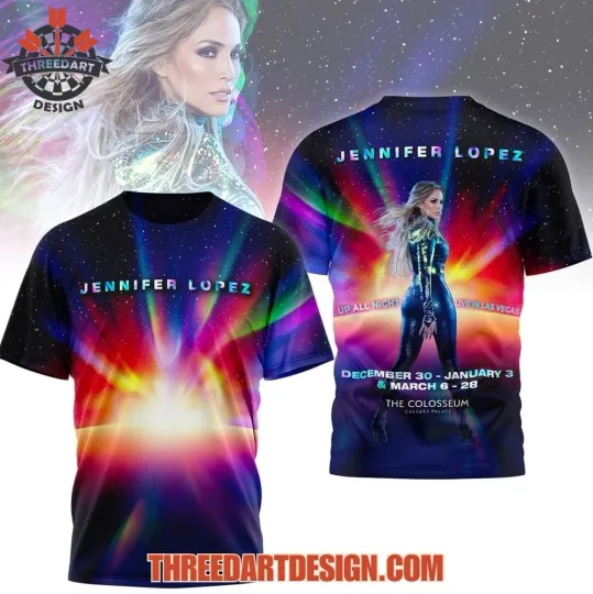Discover Jennifer Lopez Live In Las Vegas AOP 3D T-Shirt
