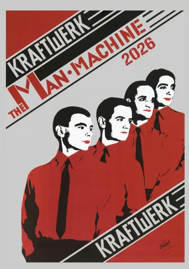 Discover 2026 Vintage Music Photo Poster KRAFTWERK Vertical Poster
