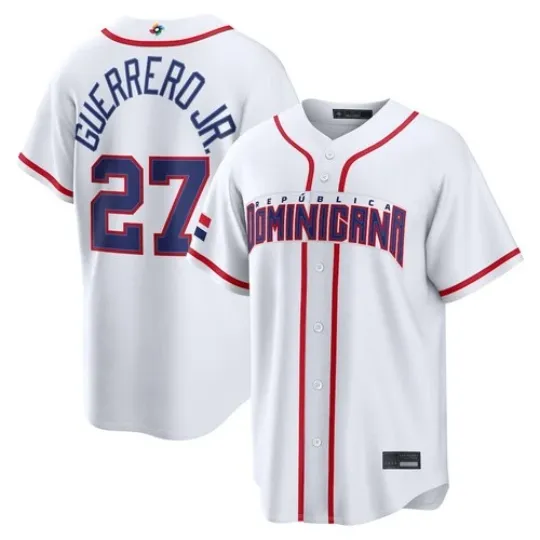 Dominican Republic ladimir Guerrero Jr. White 2026 World Baseball Classic Jersey