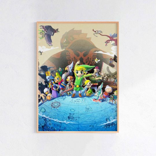 The Legend of Zelda- The Wind Waker Poster, Gaming Room Poster, Gaming Wall Poster, Gaming Print Poster, Game Gift, Video Games Poster