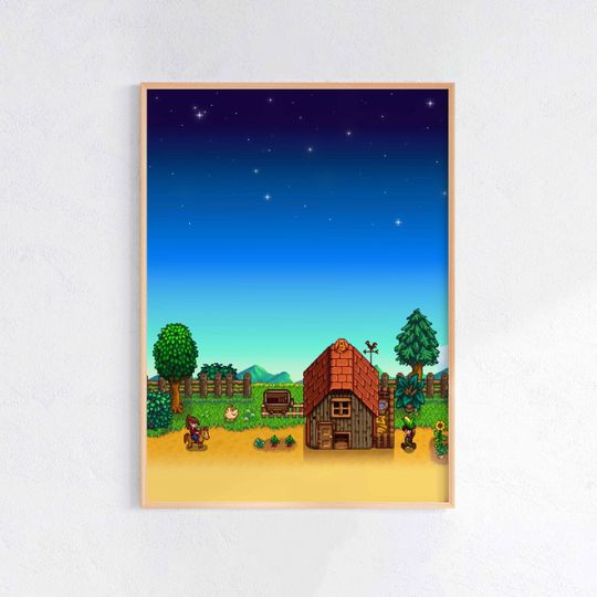 Stardew Valley Poster, Gaming Room Poster, Gaming Wall Poster, Gaming Print Poster, Game Gift, Video Games Poster, Gaming Wall Art