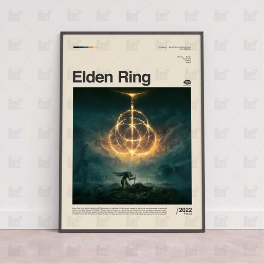 Elden Ring Poster, Gaming Room Poster, Gaming Wall Poster, Gaming Print Poster, Game Gift, Video Games Poster, Gaming Wall Art