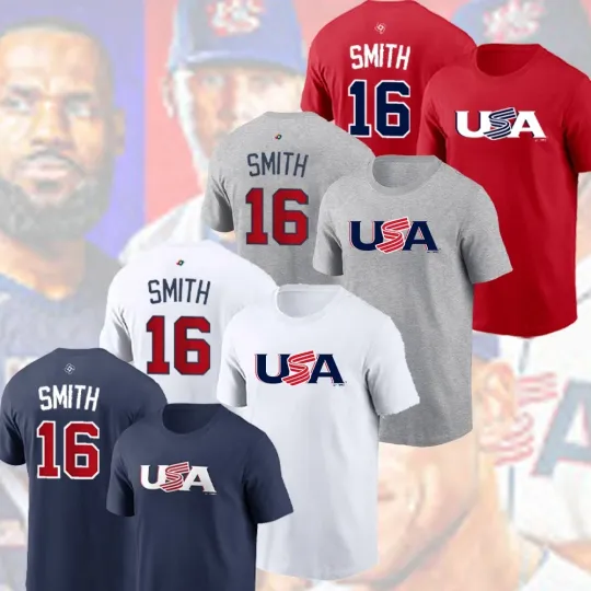 Discover 👍Will Smith #16 USA Baseball 2026 World Baseball Classic Name & Number Gift