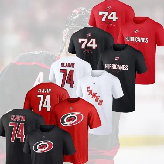 Discover Jaccob Slavin #74 Carolina Hockey Team Name& Number Gift For Fans