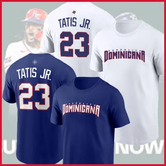 Discover FRD Tatis Jr. #23 Dominican Republic Baseball 2026 World Baseball Classic