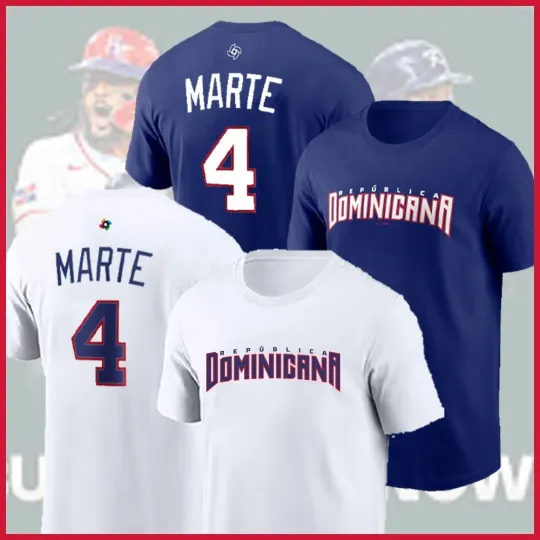 Discover Ketel Marte #4 Dominican Republic Baseball 2026 World Baseball Classic FanGift