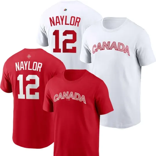 Discover Josh Naylor #12 Canada Baseball 2026 World Baseball Classic Name & Number Gift