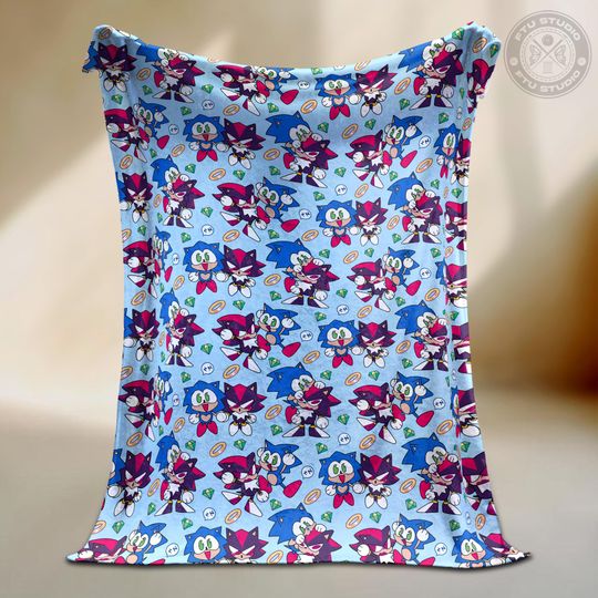 Discover Hedgehog Blanket, Video Game Decor Gifts