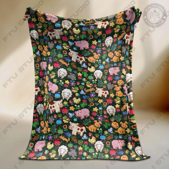 Discover Farm Game Blanket, Game Video Gifts