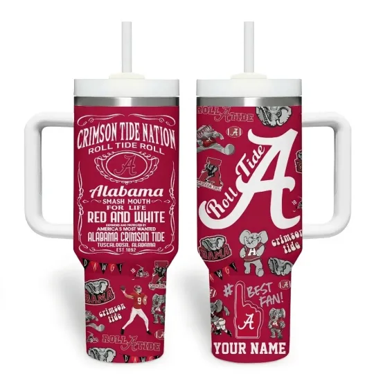 Discover Personalized  Albm Football Lover Gift 40oz Handle Tumbler