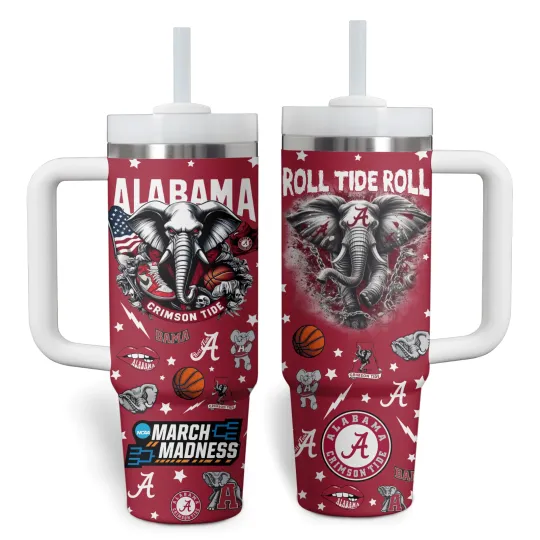 Discover Albm Sports Fan Gift 40oz Insulated Handle Tumbler