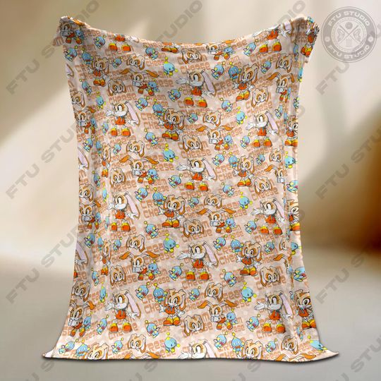 Discover Cream Rabbit Cheese Blanket, Chaos Hedgehog Gamer Art Cozy Throw Blanket Bed Sofa Decor