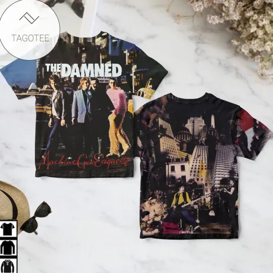 Discover 3D T-Shirt Damned Machine Gun Etiquette Album Cover Unisex