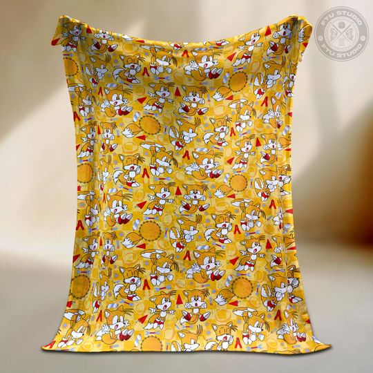 Discover Miles Power Blanket Movie Style - Hedgehog Throw Gamer Decor Gift