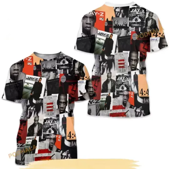 Discover Jay Z All Over Printed 3D Shirt For Fans S-5XL T Shirt Unisex HRFD7P
