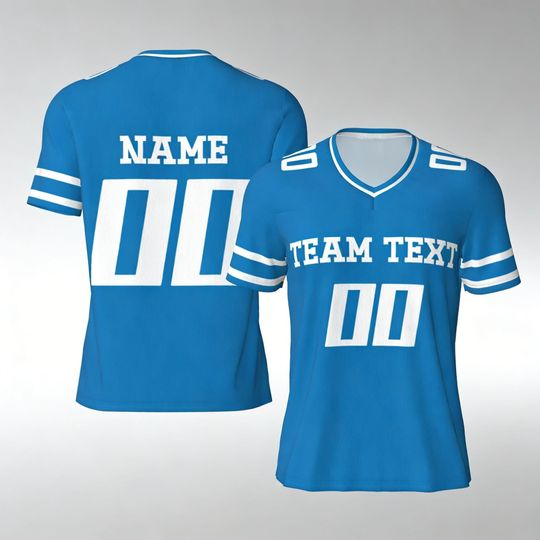 Discover Custom Football Jersey with Name & Number, Personalized Sports Jersey, Unisex Game Day Shirt