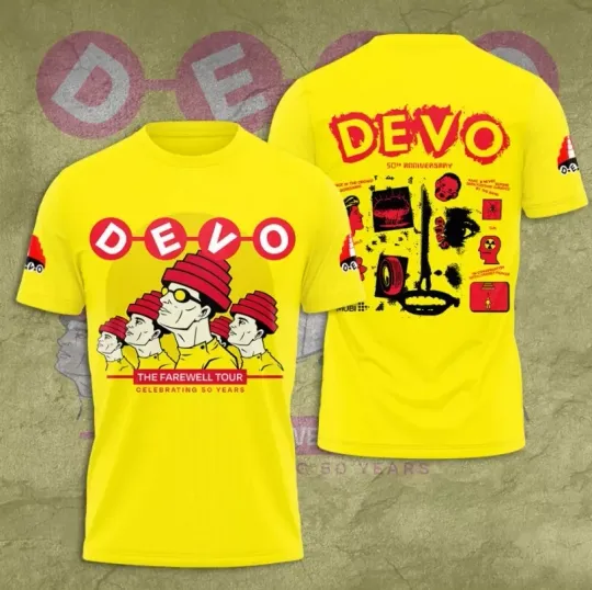 Discover Unisex Devo 3D Devo Band T-Shirt Gift For Fan All Sizes S To 5Xl UM455