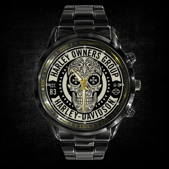 Discover Harley Motor Racing Davidsonn Black Stainless Steel Watch