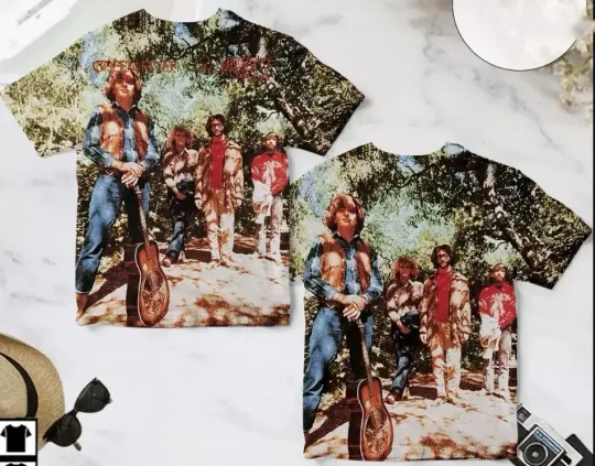 Discover Creedence Clearwater Revival Green River Album Cover 3D T-Shirt Men