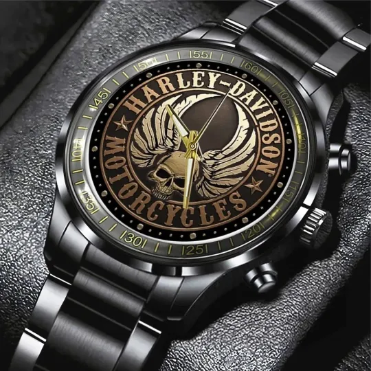 Discover Harley Motor Racing Davidsonn Black Stainless Steel Watch