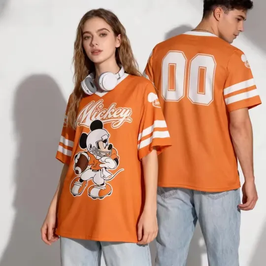 Personalized Mickey Mouse Game Day Cartoon Sports Fan Football Jersey
