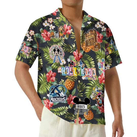 Discover Disney Hollywood Studios Hawaiian Shirt, Disneyland Button Up Shirt, Disney Toy Story Hawaii Shirt, Disneyworld Shirt