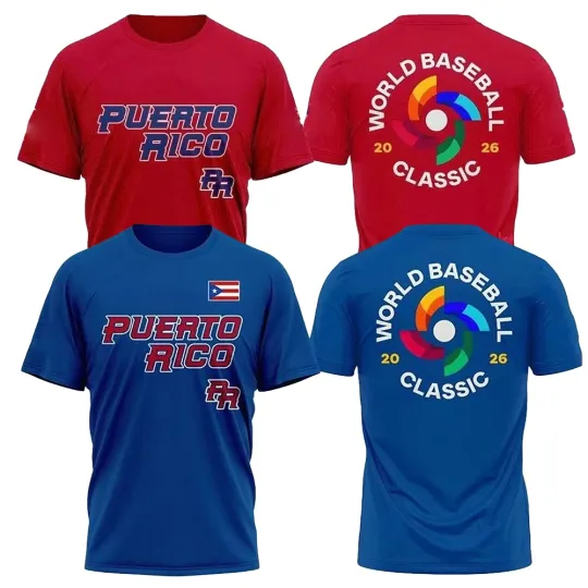 Discover Puerto Rico Baseball Team 2026 World Baseball Classic T-Shirt S-5XL