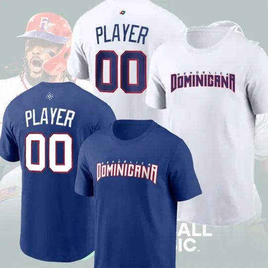 Personalized Dominican Republic Team 2026 World Baseball Classic T-Shirt S-5XL