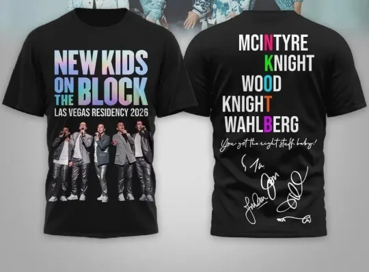 Discover NK on The Block Las Vegas Residency Tour 3D Shirt