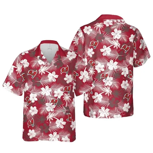 Discover Tampa Bay Football Team Buccaneess Hawaiian Shirt Button Down Unisex Adults