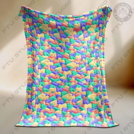Discover Puzzle Light Color Blanket Board Game Blanket Funny Collection Board Game Gifts
