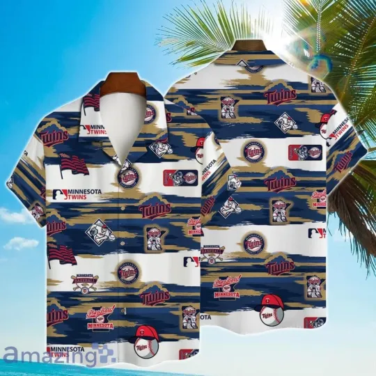 Discover Minnesota Baseball Team Twinss Hawaiian Button Down Shirt Unisex Adults S-5XL