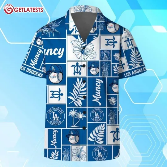 Discover Los Angeles Baseball Team Dodgerss Hawaiian Button Down Shirt Unisex Adults