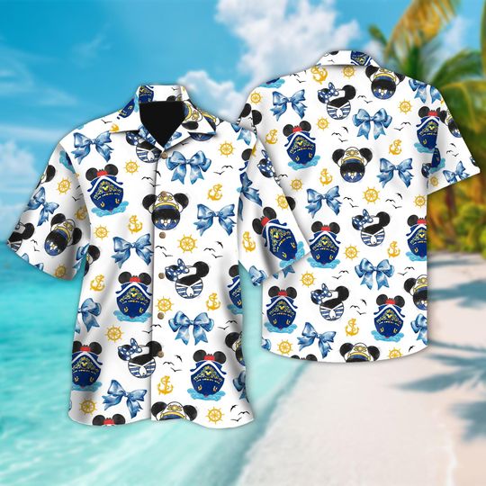 Discover Disney Mickey Cruise Satin Long Pajamas, Summer Cruise Pajama Set, Disney Lovers Loungewear, Disney Cruise Satin Pajamas Set, Disney Cruise