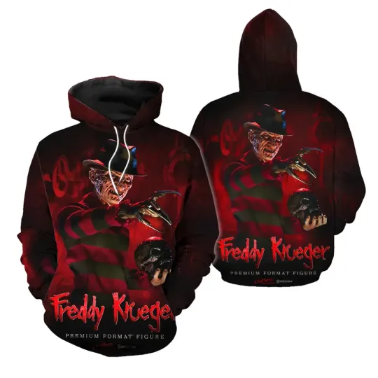 Discover Freddy Krueger Nightmare on Elm Street 3D Hoodie