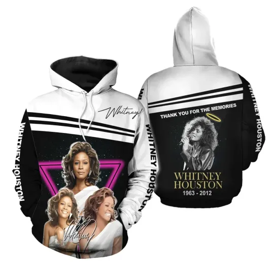 Discover Whitney Houston 3D Hoodie