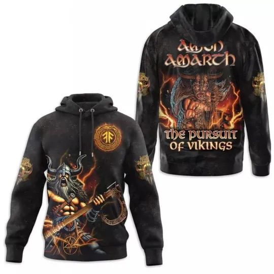 Discover Amon Amarth The Pursuit Of Vikings 3D Hoodie