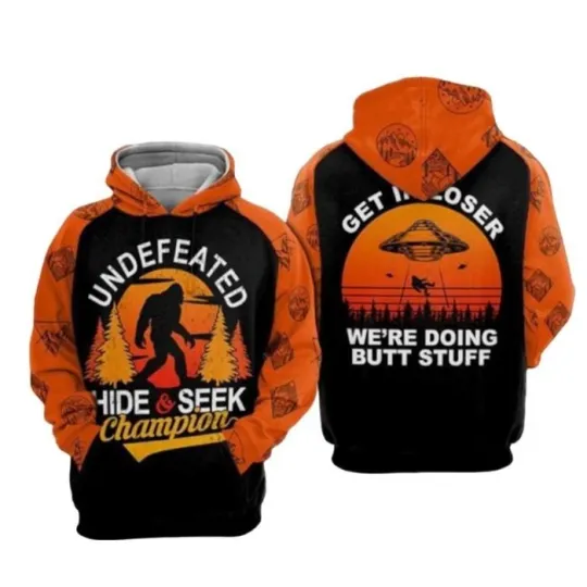 Discover Bigfoot Hide And Seek World Champion 3D Hoodie