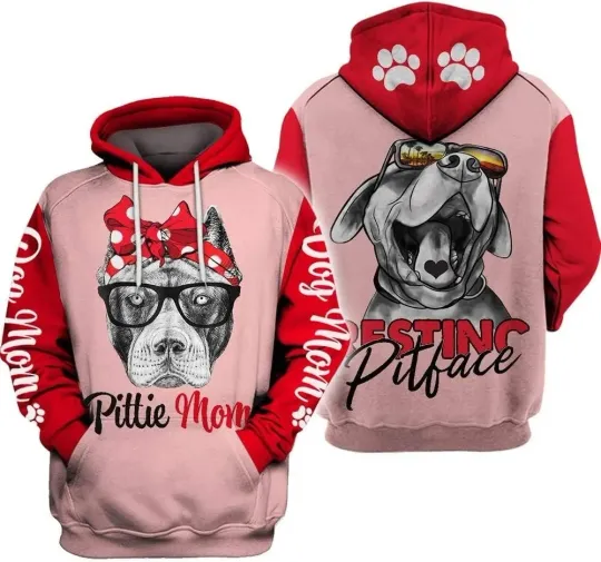Discover Funny Pitbull Mom Shirt | T-Shirt Sweatshirt Hoodie | Dog Mom Gift