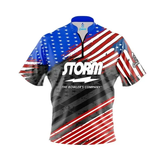 Discover Personalized Name Storm Old Glory ’24 Bowling Jersey Shirts All Size