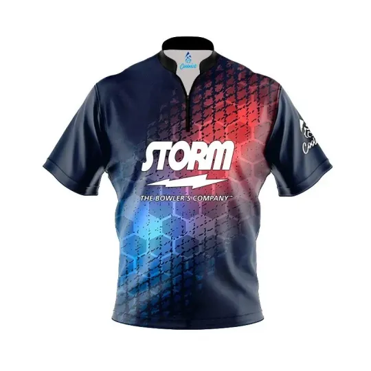Discover Personalized Name Storm Grunge Sport Hex Bowling Jersey Shirts All Size