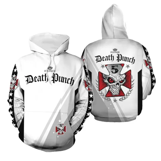 Five Finger Death Punch Band Skull Men 3D Hoodie
