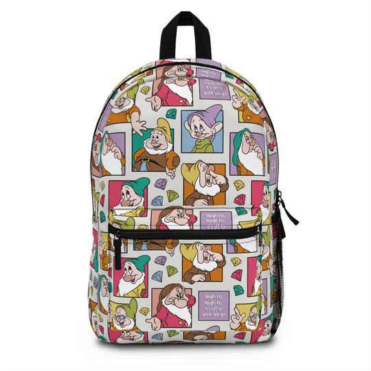 Discover Seven Dwarves Disney Backpack for Kids, School and Travel Bag